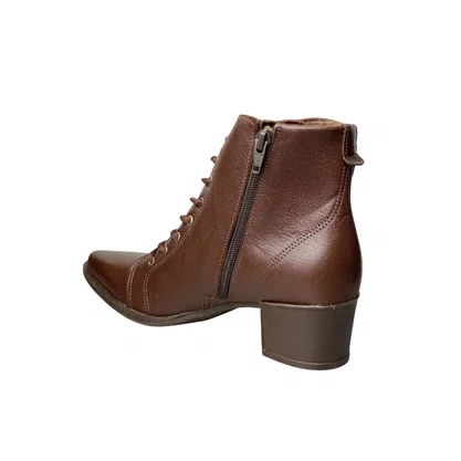 Bota Pegada Feminina Frontier Pinhão Couro 