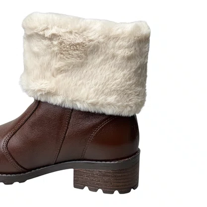 Bota Pegada Feminina Frontier Pinhão Couro 