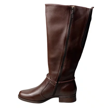 Bota Pegada Feminina Frontier Pinhão Couro 