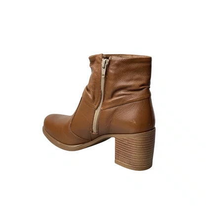 Bota Pegada Feminina Pinhão Couro 