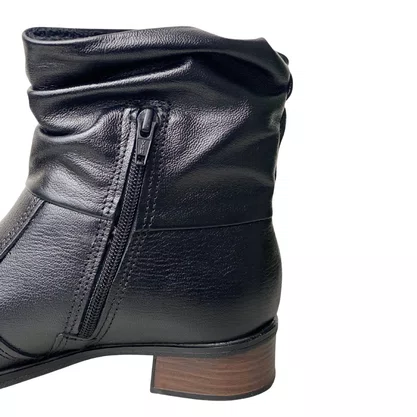 Bota Pegada Feminina Preto Couro 