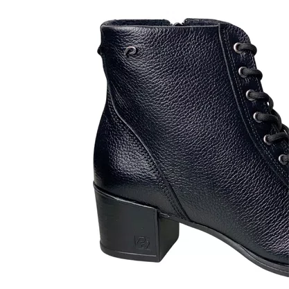 Bota Pegada Feminina Preto Couro