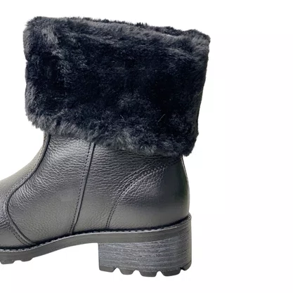 Bota Pegada Feminina Preto Couro 
