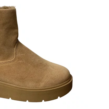 Bota Quiz Feminina Areia Peluciada  
