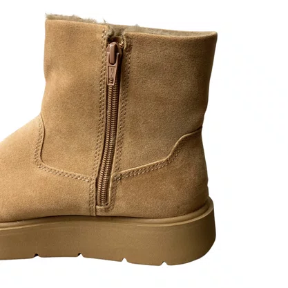 Bota Quiz Feminina Areia Peluciada  