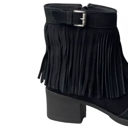 Bota Tchoco Feminina Preto Couro 