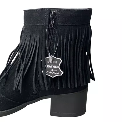 Bota Tchoco Feminina Preto Couro 