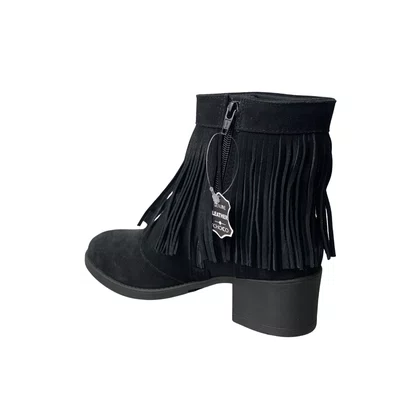 Bota Tchoco Feminina Preto Couro 
