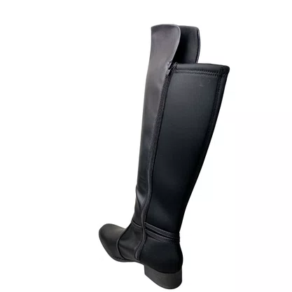 Bota Via Uno Feminina Preto Cano Alto 