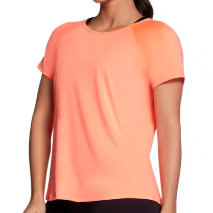 Camiseta Selene Feminina Laranja Neon