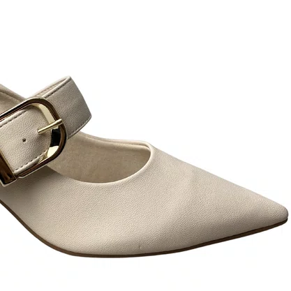 Chanel Bebecê Feminino Aveia Fivela Dourada 