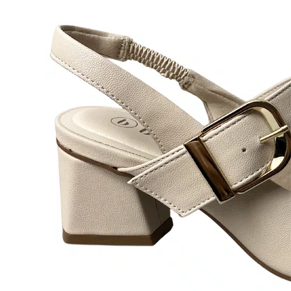 Chanel Bebecê Feminino Aveia Fivela Dourada 