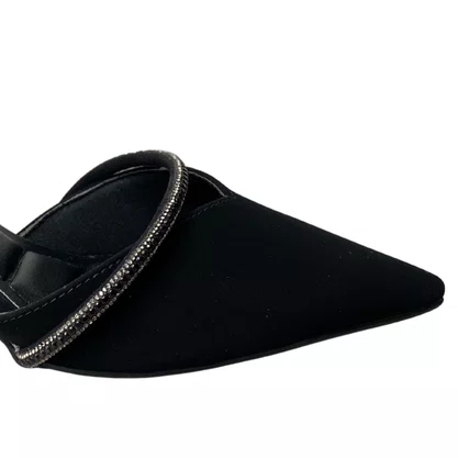 Chanel Bebecê Feminino Preto Tira Cravejada 
