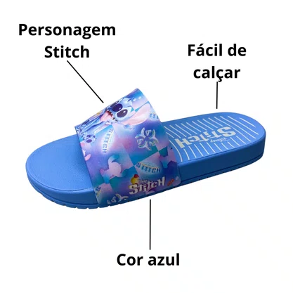 Chinelo Grendene Infantil Feminino Azul Acompanha Brinde 