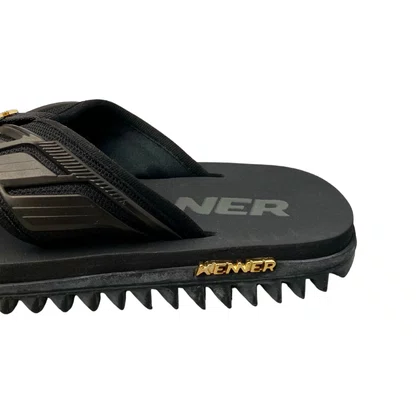 Chinelo Kenner Masculino Kivah Preto Opaco 