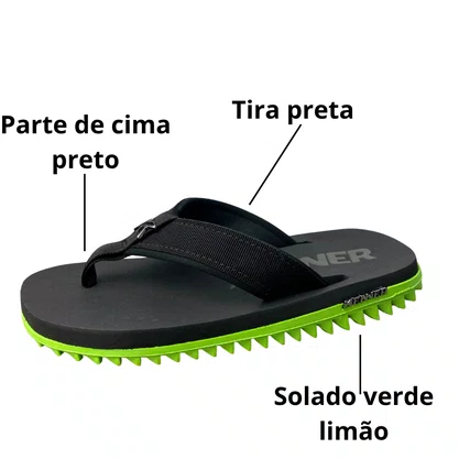 Chinelo Kenner Masculino Kivah Verde Travis 