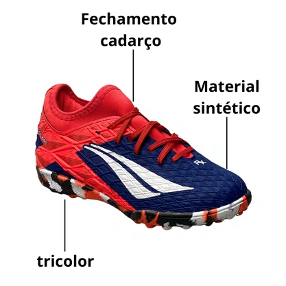 Chuteira Penalty Infantil Masculino Marinho Society Rx Locker