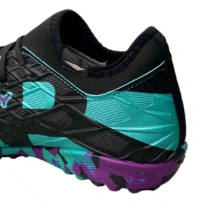Chuteira Penalty Infantil Masculino Turquesa Society Rx Locker 