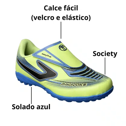 Chuteira Topper Infantil Verde Society 