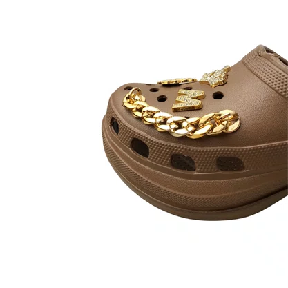 Crocs Corfly Feminina Marrom Pingente 