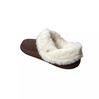 Crocs Moleca Feminina Chocolate Peluciada 