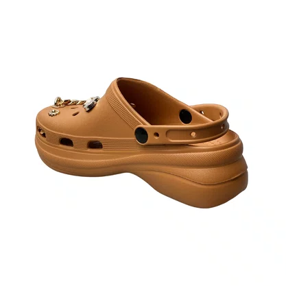 Crocs Nuvem Feminino Caramelo Acompanha Acessórios 