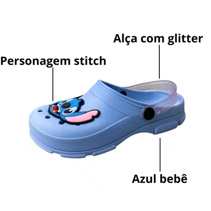 Cros Sarto E Milla Infantil Unisex Azul BeBê Stich