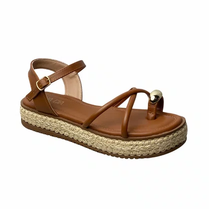 Flat Sua Cia Feminino Casca Ferragem Dourada 