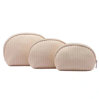 Kit Necessaire Chenson Feminino Nude Fecho Zíper 