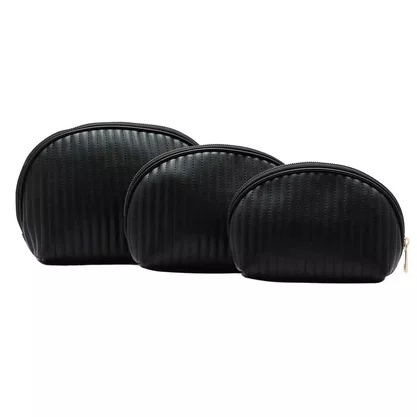 Kit Necessaire Chenson Feminino Preto Fecho Zíper 