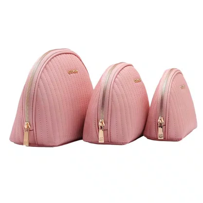 Kit Necessaire Chenson Feminino Rosa Fecho Zíper