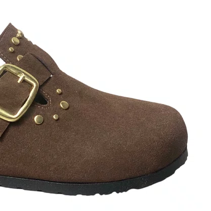 Mule Beira Rio Feminino Cacau Ferragens Douradas 
