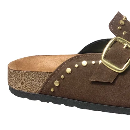 Mule Beira Rio Feminino Cacau Ferragens Douradas 