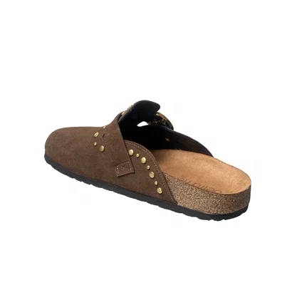 Mule Beira Rio Feminino Cacau Ferragens Douradas 
