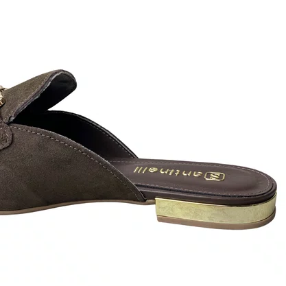 Mule Santinelli Feminino Brum Ferragem Dourada 