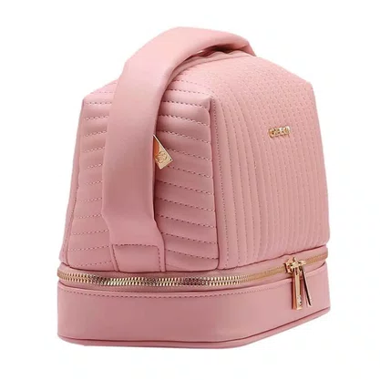 Necessaire Chenson Feminina Rosa Fecho Zíper 