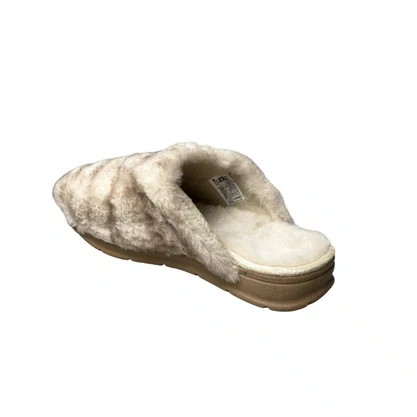 Pantufa Pegada Feminina Areia Café Peluciada 