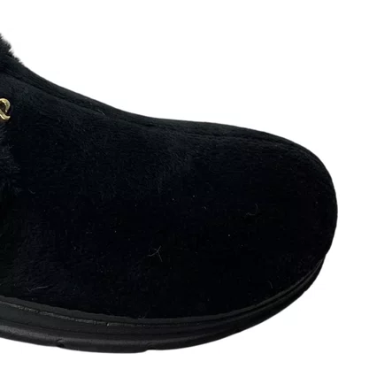 Pantufa Pegada Feminina Preto Peluciado