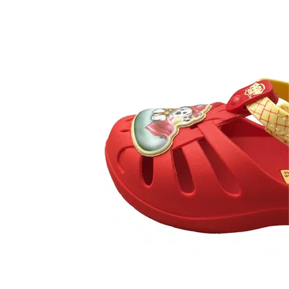 Papete Grendene Infantil Vermelho Patrulha Canina 