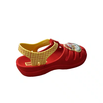 Papete Grendene Infantil Vermelho Patrulha Canina 