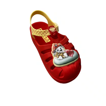 Papete Grendene Infantil Vermelho Patrulha Canina 
