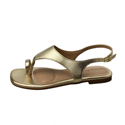 Rasteirinha Beira Rio Feminina Dourado 
