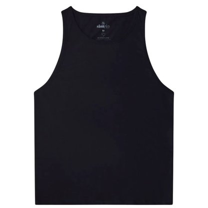 Regata Básica Masculina Simples Preto