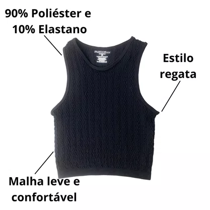 Regata Facinelli Feminina Preto 