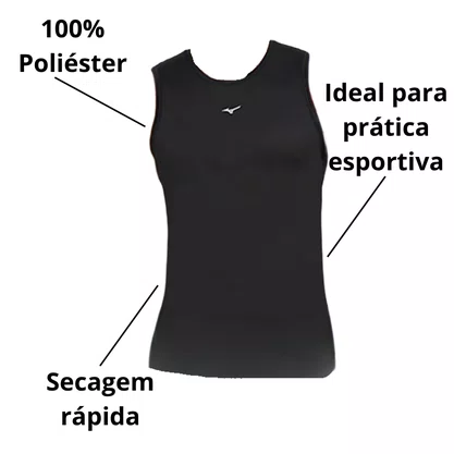 Regata Mizuno Masculino Preto