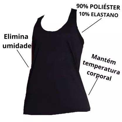 Regata Selene Feminina Preta 