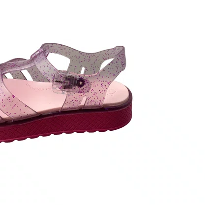 Sandália Kidy Infantil Feminina Pink Glitter 