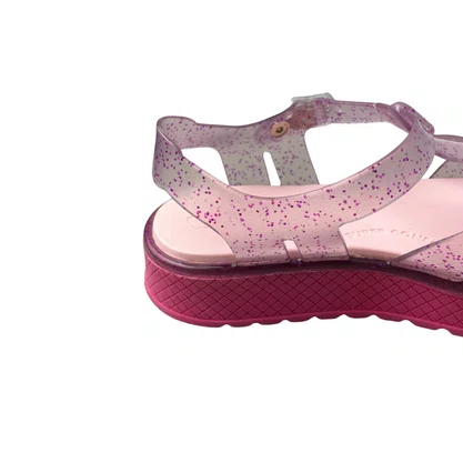 Sandália Kidy Infantil Feminina Pink Glitter 