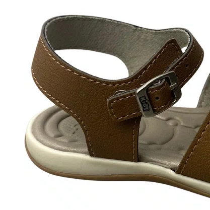 Sándalia Kidy Infantil Masculino Caramelo Fecho Fivela 