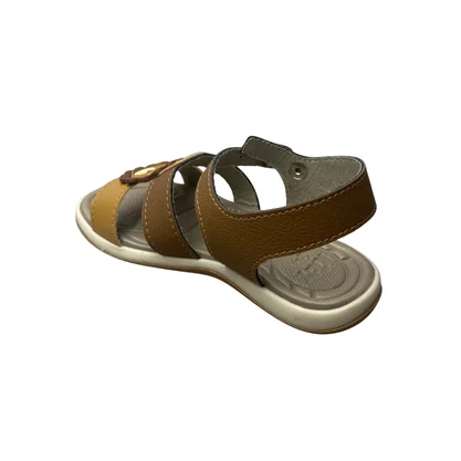 Sándalia Kidy Infantil Masculino Caramelo Fecho Fivela 